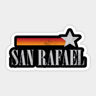 San Rafael California Vintage-Style Sticker